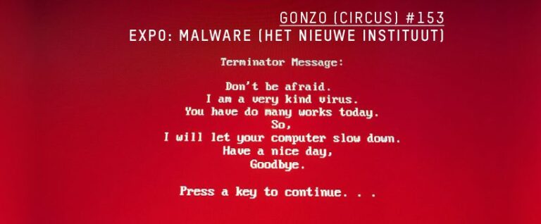 Een afbeelding uit de tentoonstelling Malware over virussen en epidemies