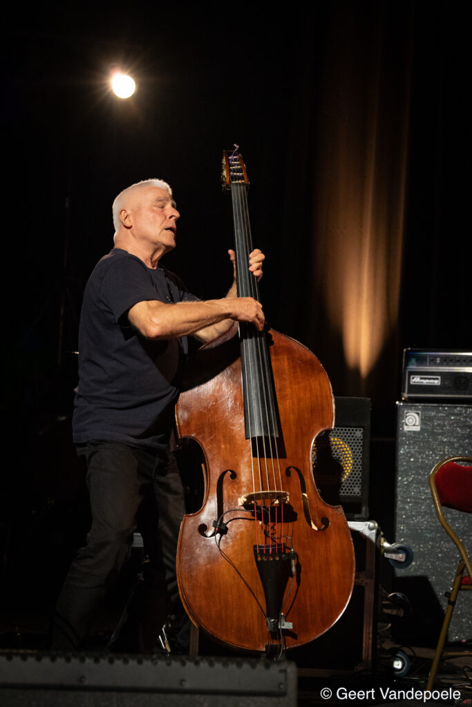 Evan Parker, Barry Guy, Paul Lytton - Barry Guy - (c) Geert Vandepoele