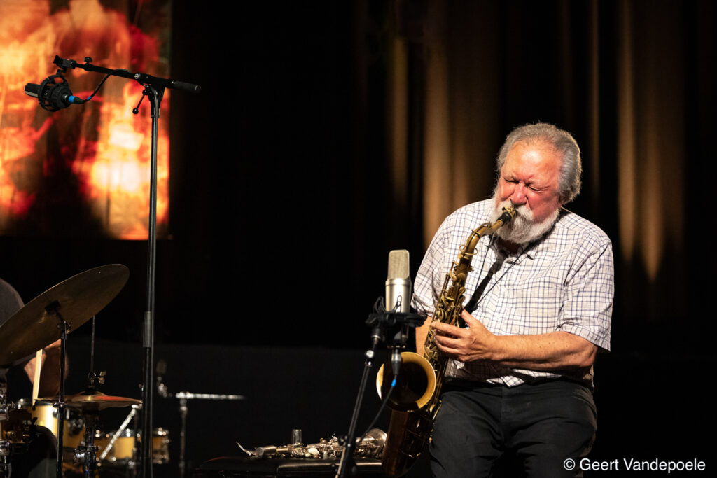 Evan Parker, Barry Guy, Paul Lytton - Evan Parker - (c) Geert Vandepoele